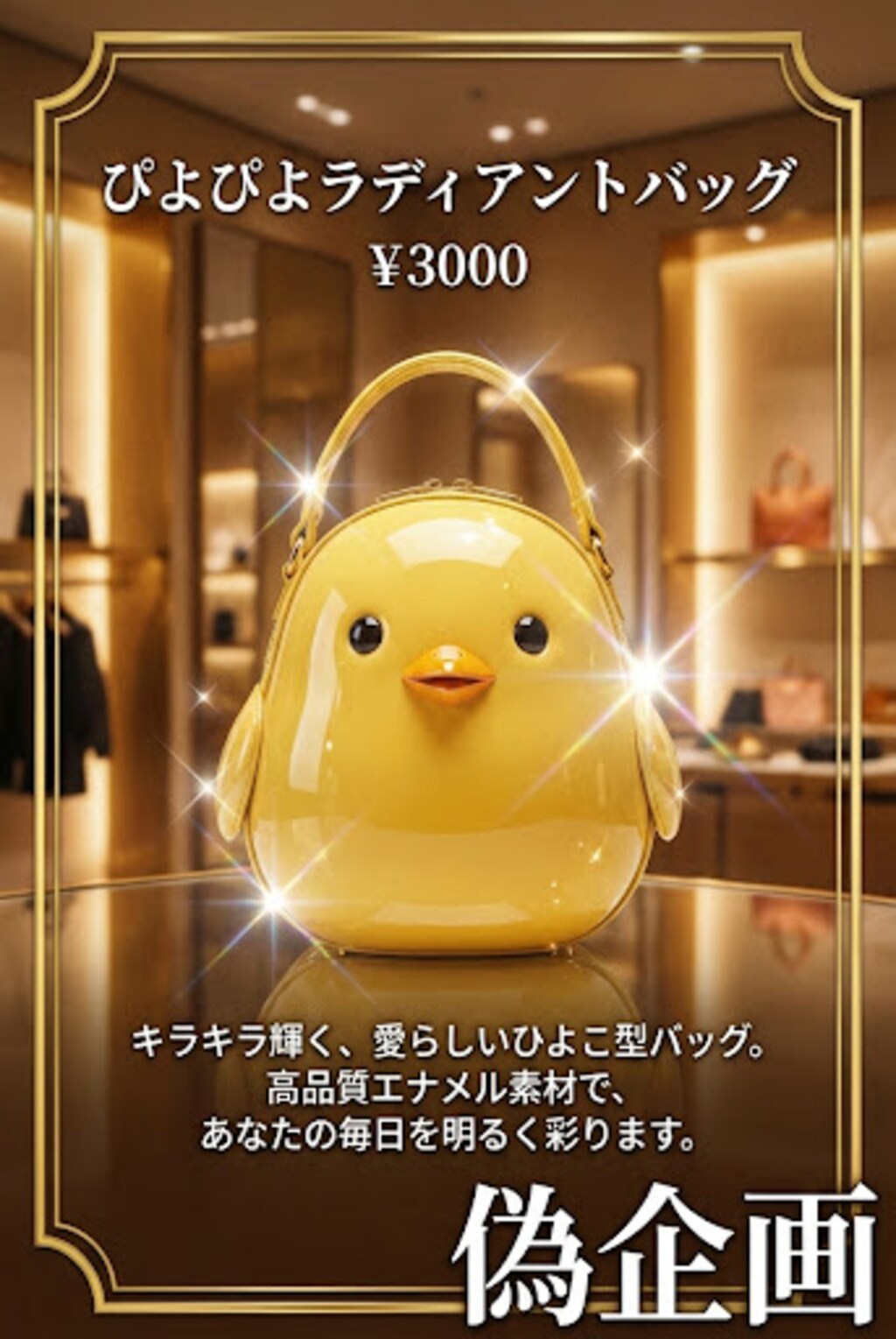 偽企画　ひよこバッグ