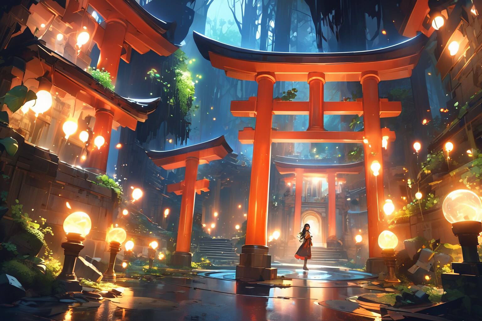 神域森林 | の人気AIイラスト・グラビア