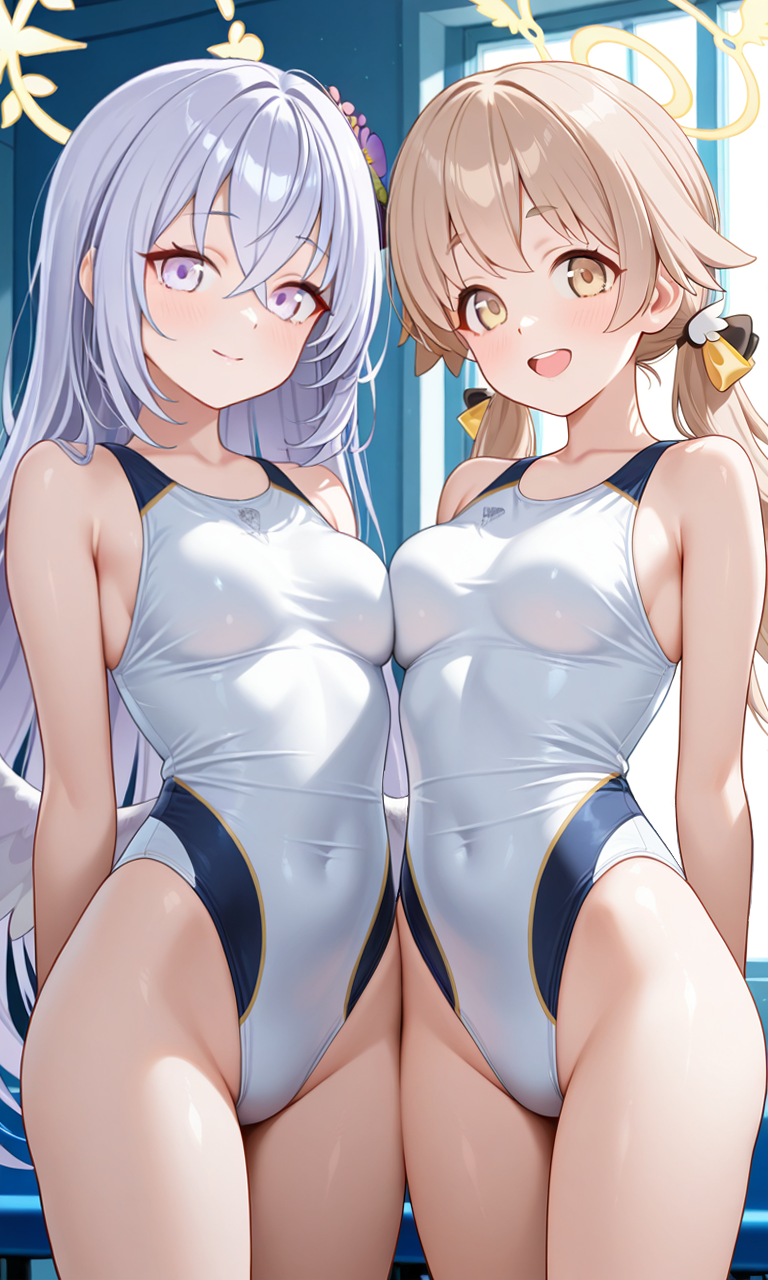 ヒフミとアズサ　レオタード7
