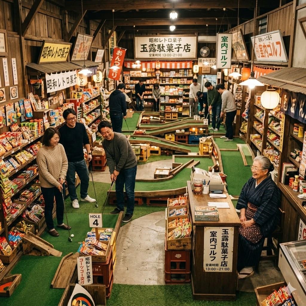 ゴルフ場っぽい駄菓子屋
