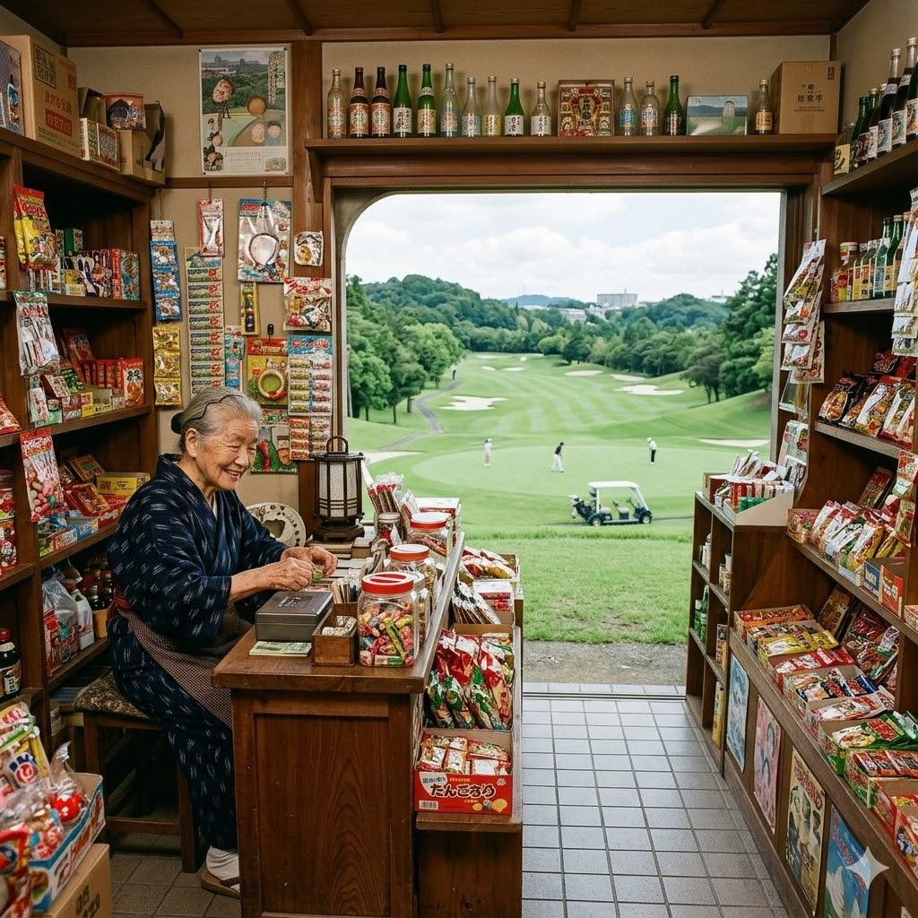 ゴルフ場っぽい駄菓子屋