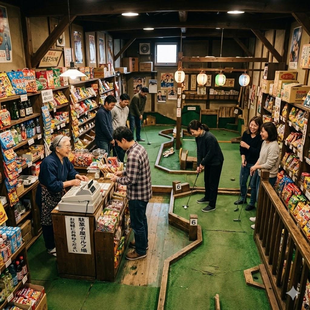 ゴルフ場っぽい駄菓子屋