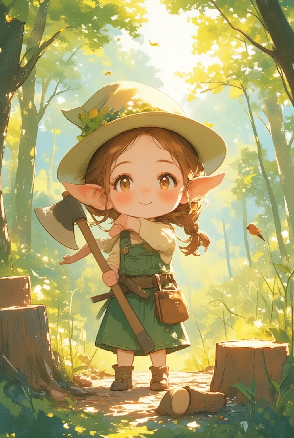 小さな木こりちゃん