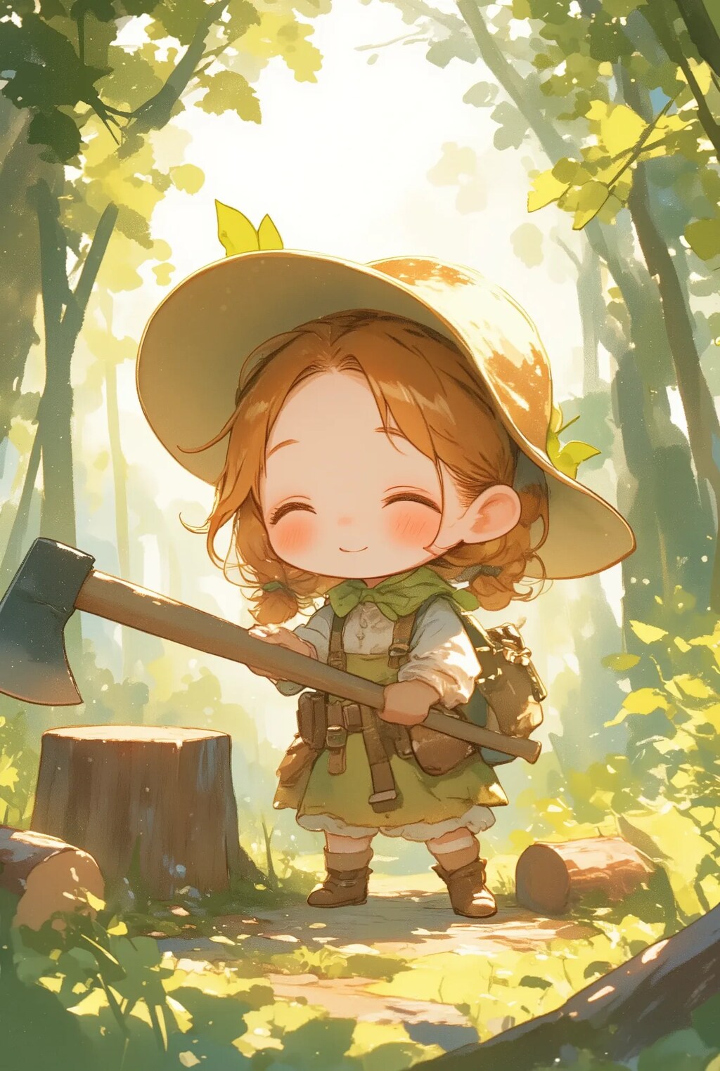 小さな木こりちゃん