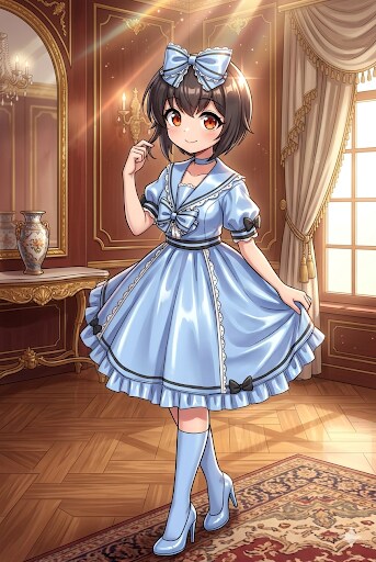 自宅でナチュラルに女装する男子！