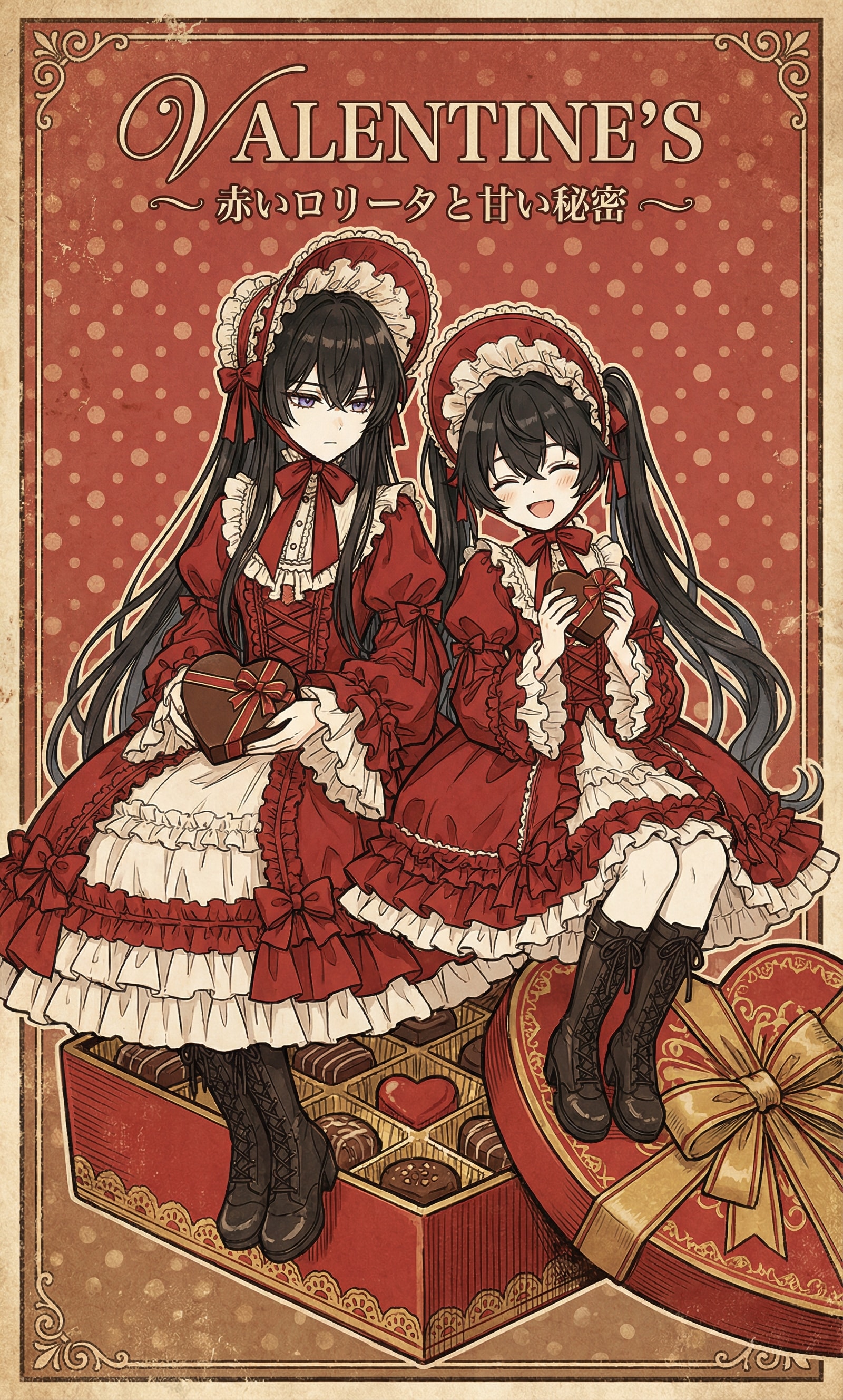 Red Lolita and Sweet Secrets | の人気AIイラスト・グラビア