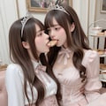 地雷系ちゃんのレズビアン023《アフタヌーンティーと口づけをSeaArt》 6枚目