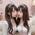 地雷系ちゃんのレズビアン023《アフタヌーンティーと口づけをSeaArt》 4枚目