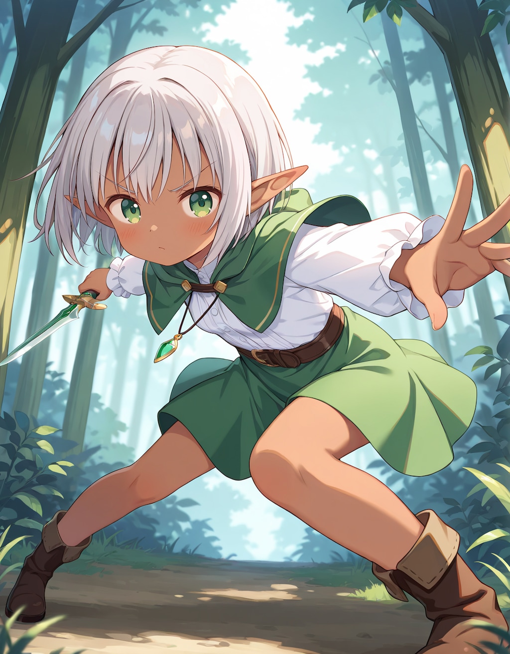 森を守るエルフ