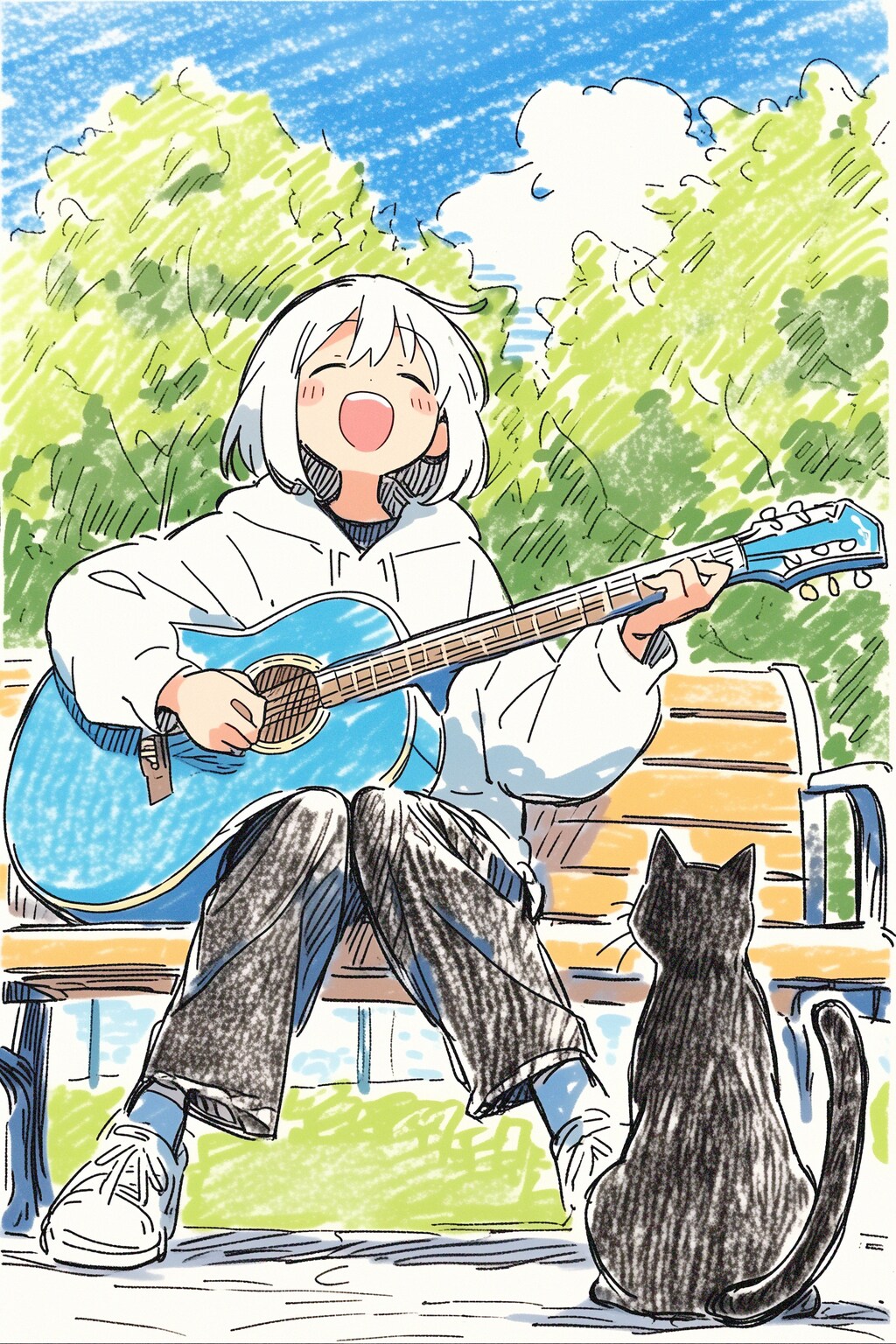 blue sky