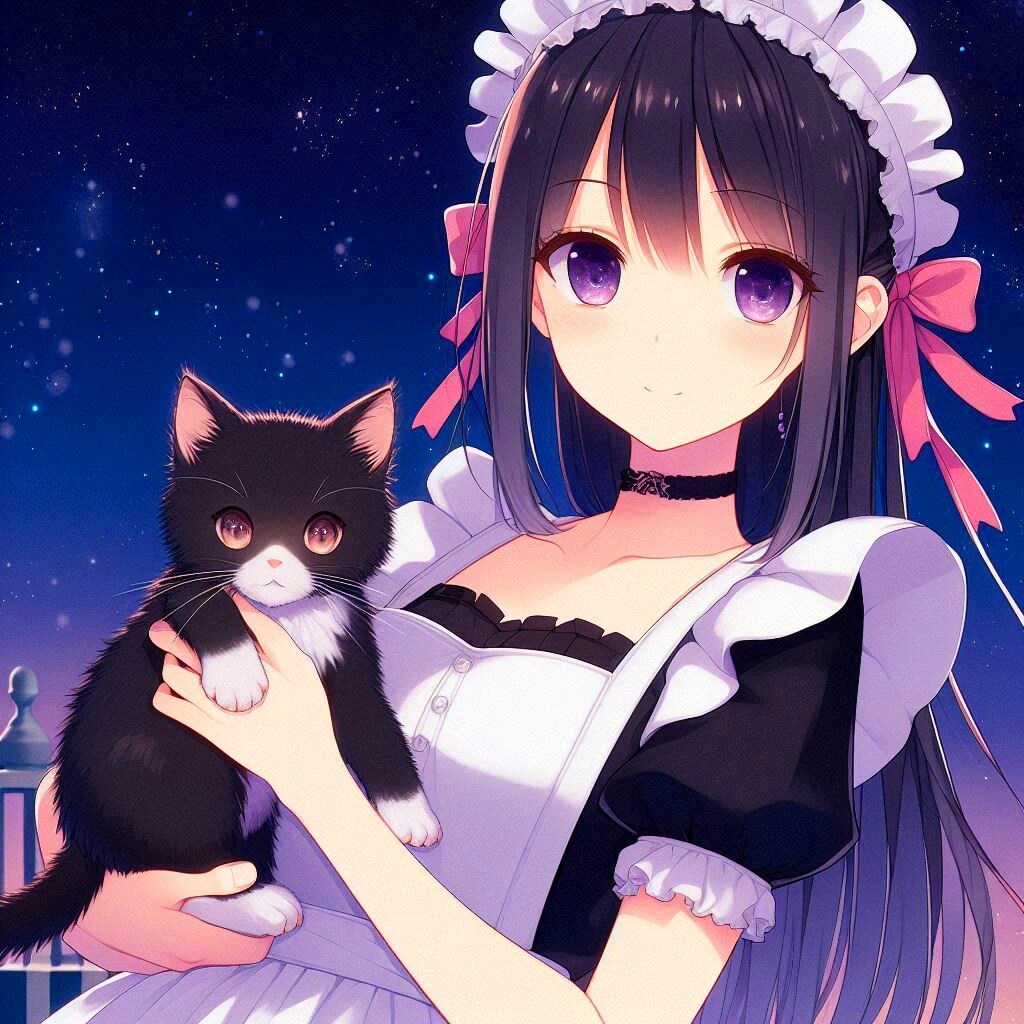 子猫とメイドな、うちの子★その2-1(12枚)