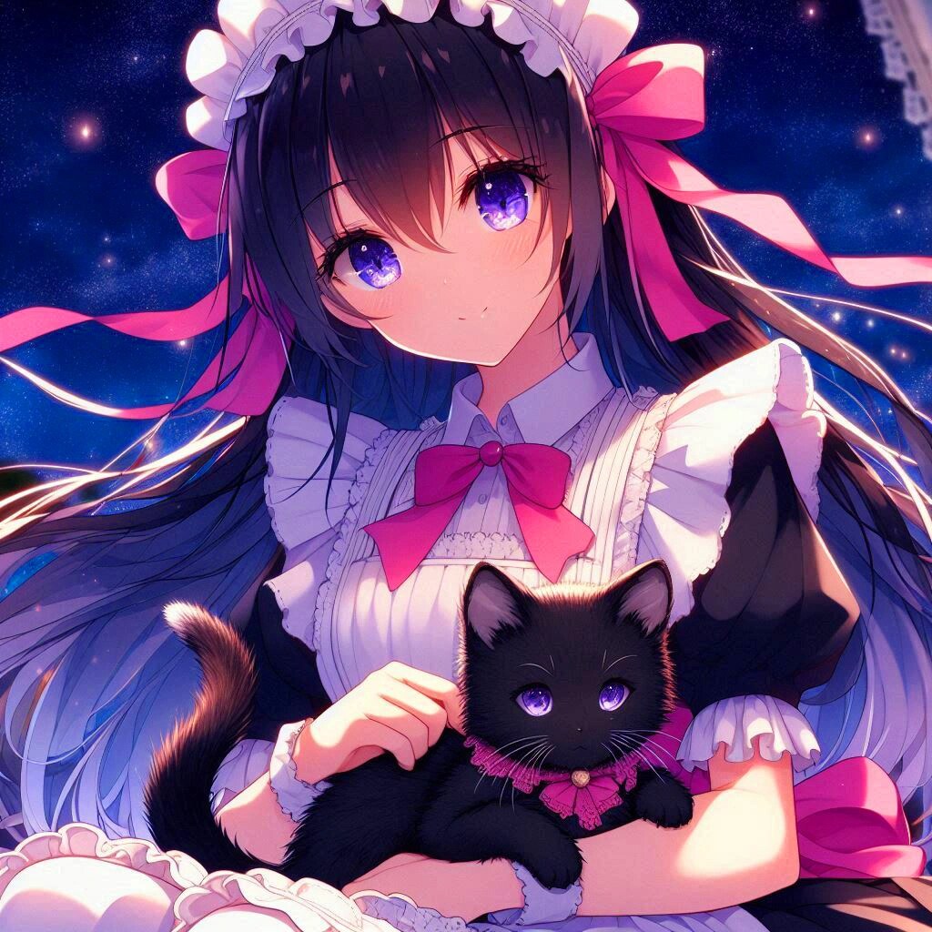 子猫とメイドな、うちの子★その2-1(12枚)