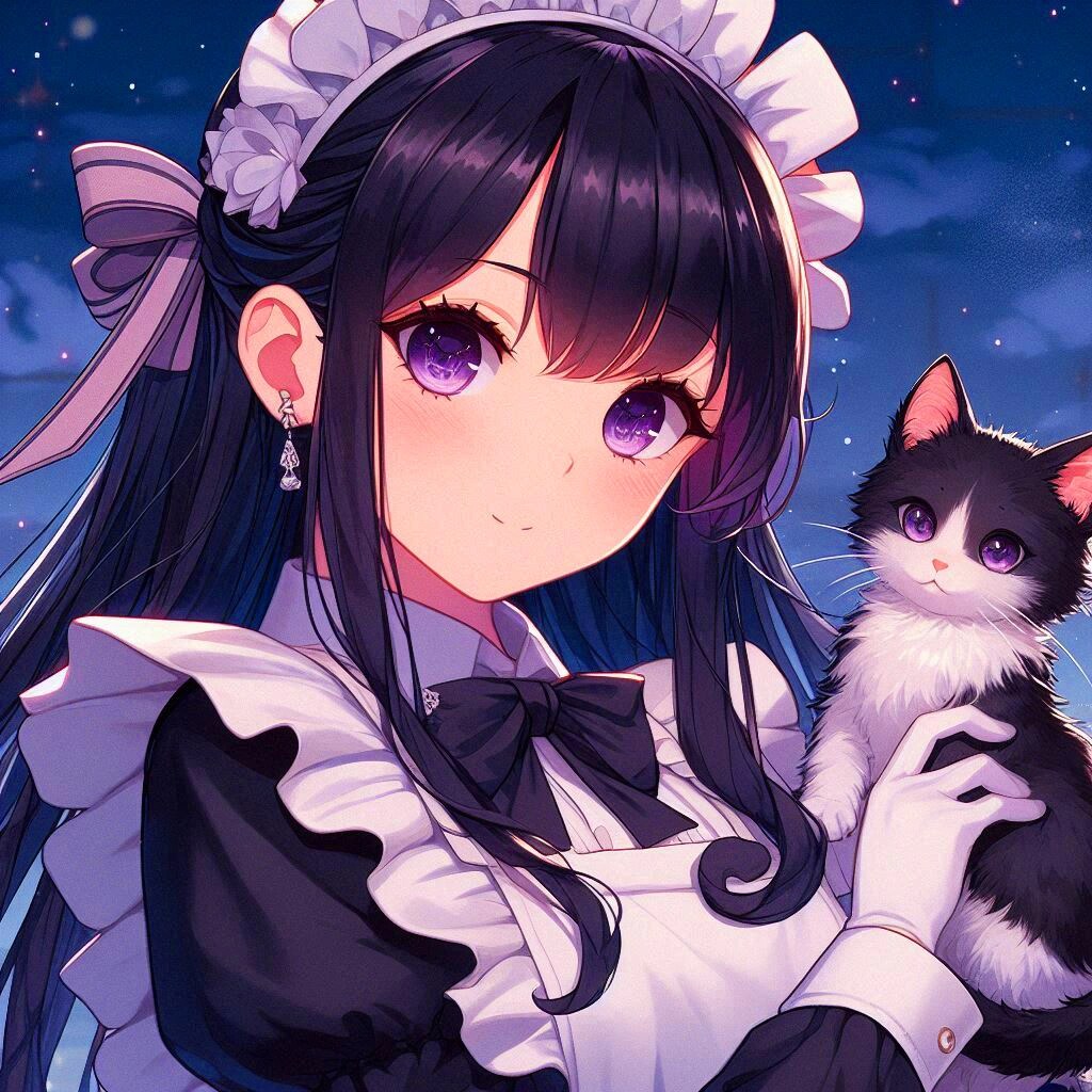 子猫とメイドな、うちの子★その2-1(12枚)