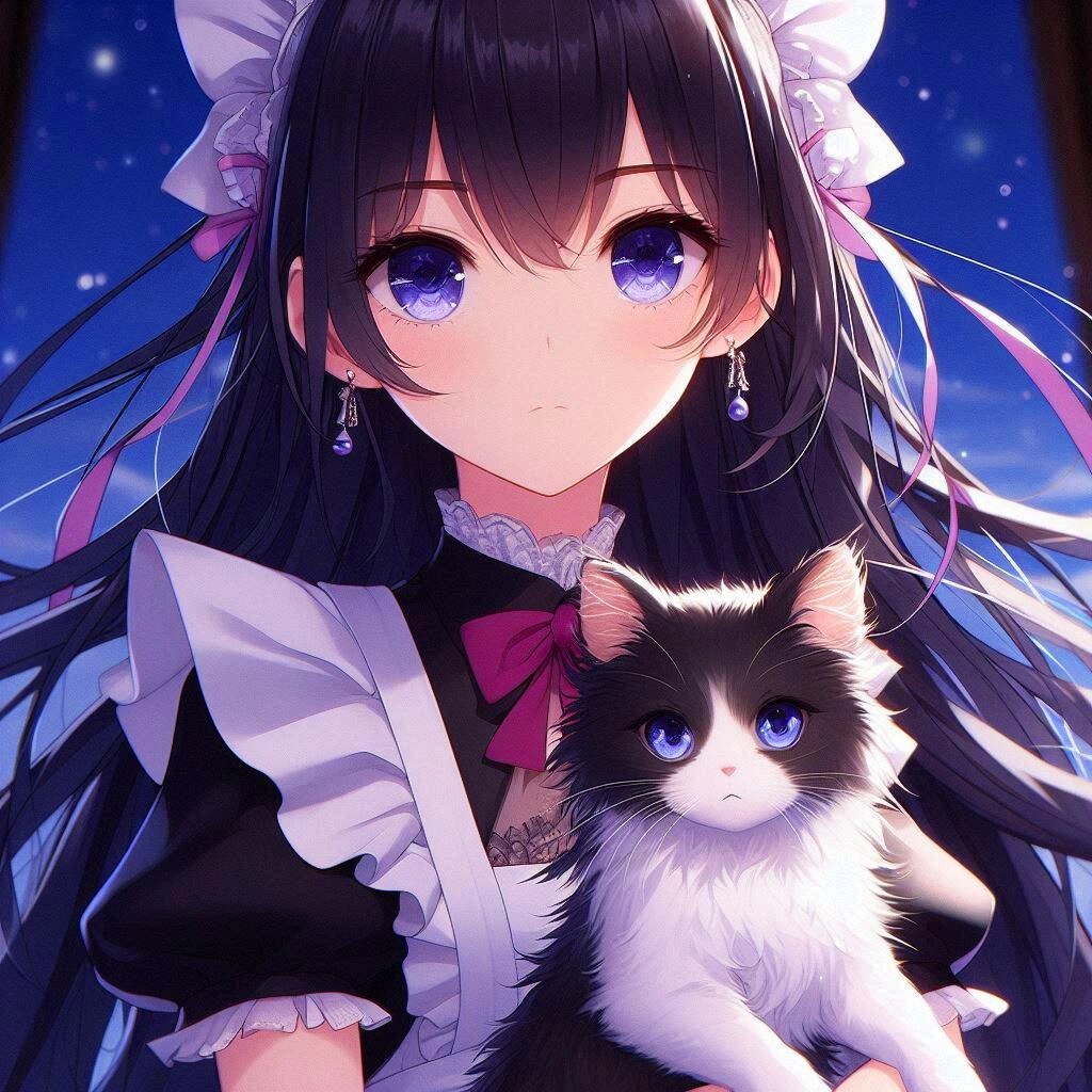 子猫とメイドな、うちの子★その2-1(12枚)