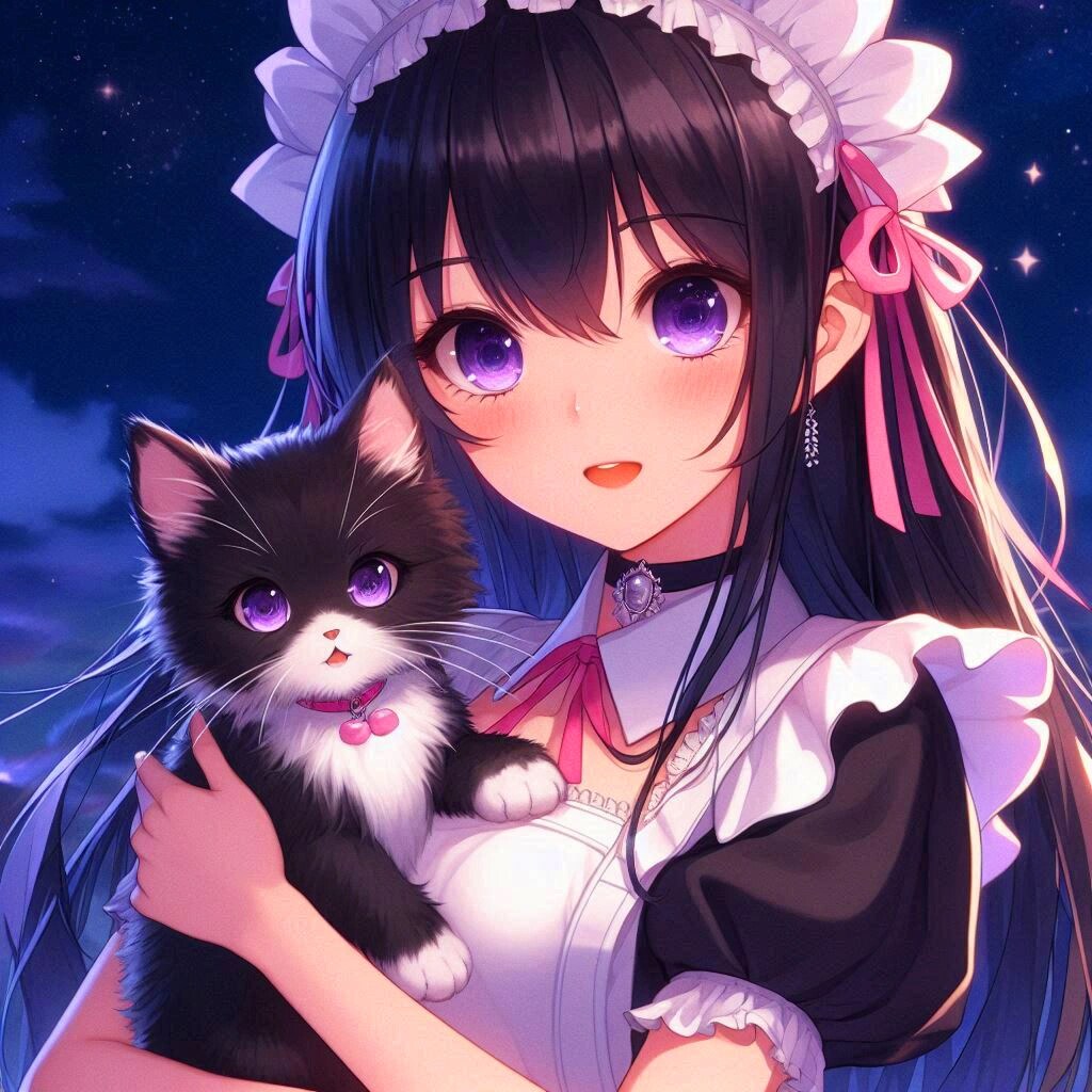 子猫とメイドな、うちの子★その2-1(12枚)