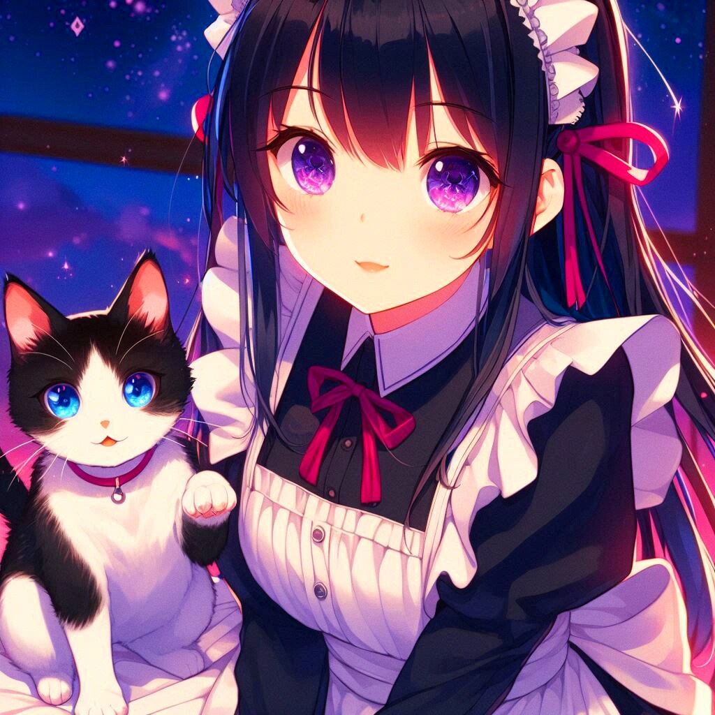 子猫とメイドな、うちの子★その2-1(12枚)