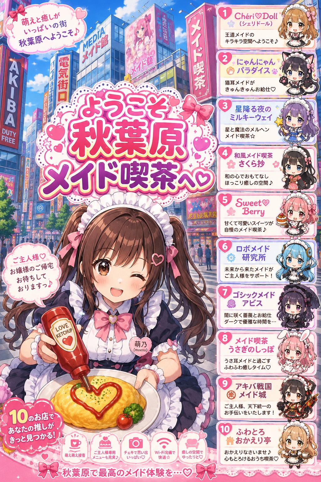 ようこそ秋葉原メイド喫茶へ♡