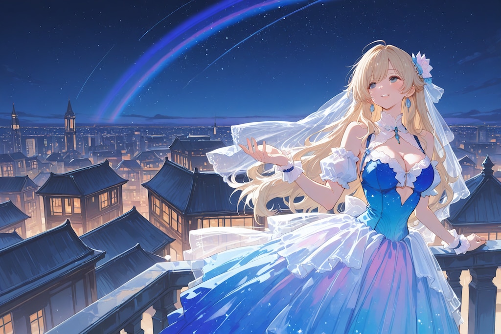 金髪さんと星空2