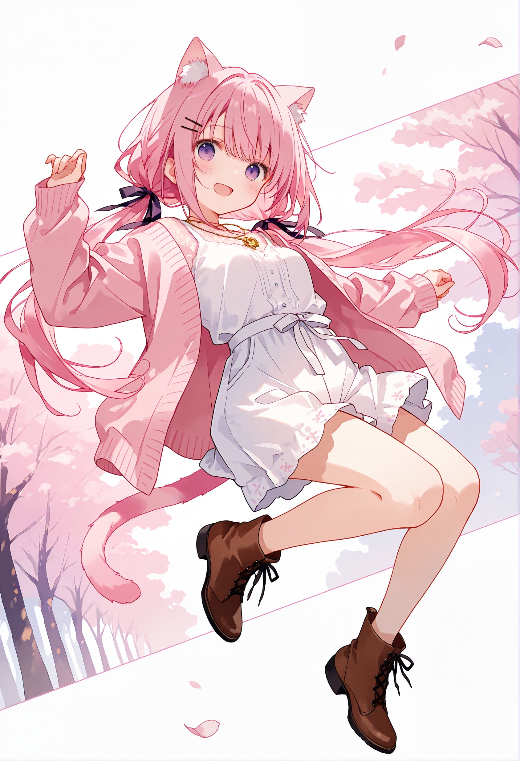 猫耳桃香 01 | の人気AIイラスト・グラビア