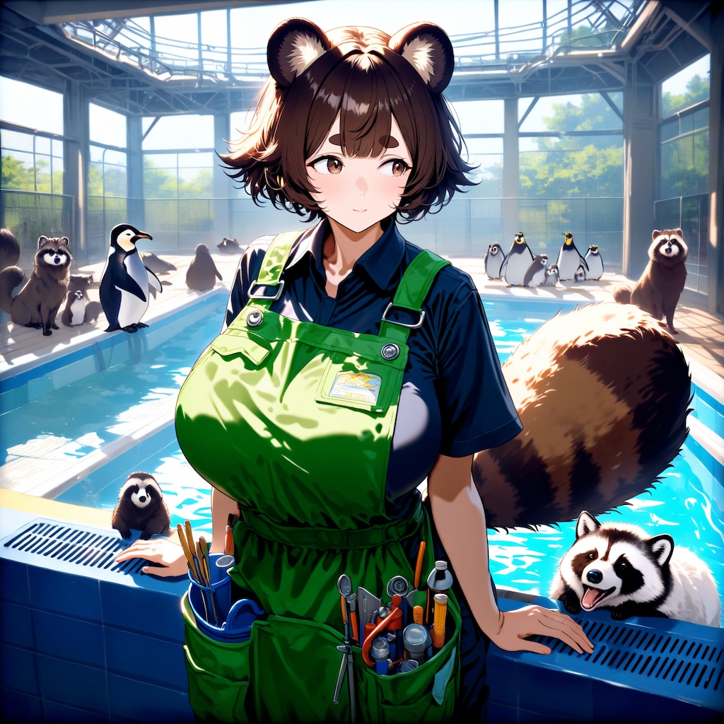 動物園でバイトタヌキ