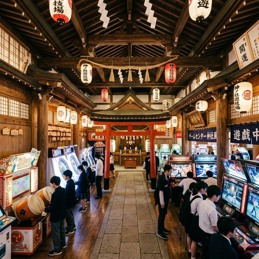 神社っぽいゲーセン