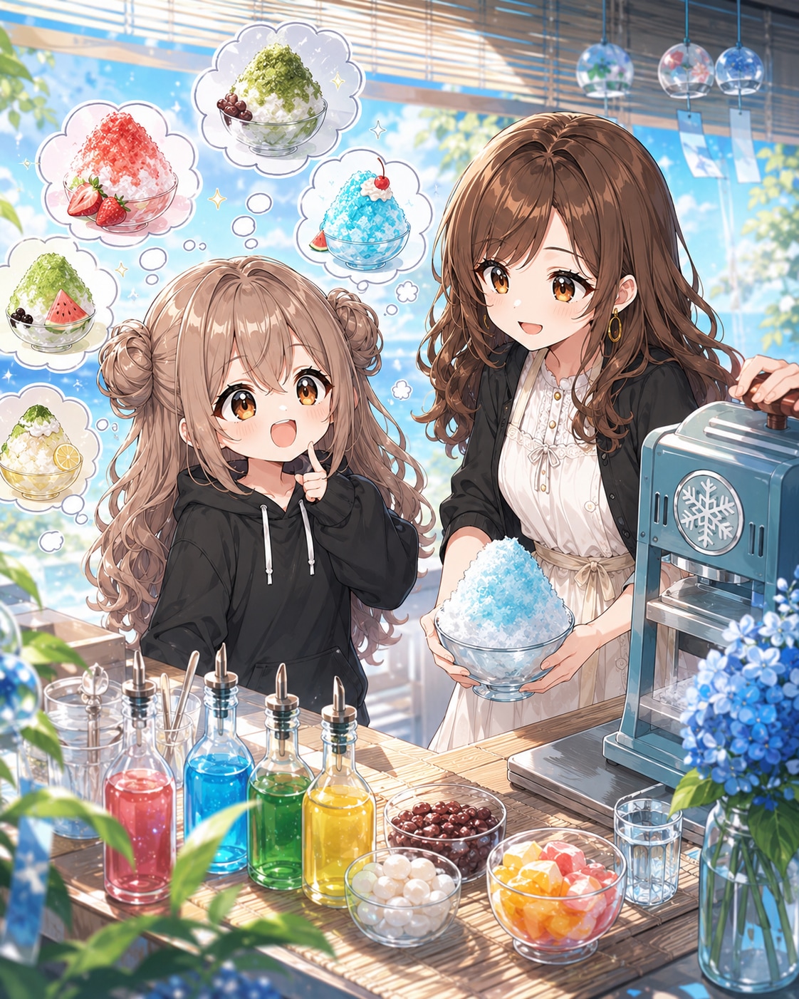 のんちゃん、どの味にする？ひんやりかき氷会議🍧