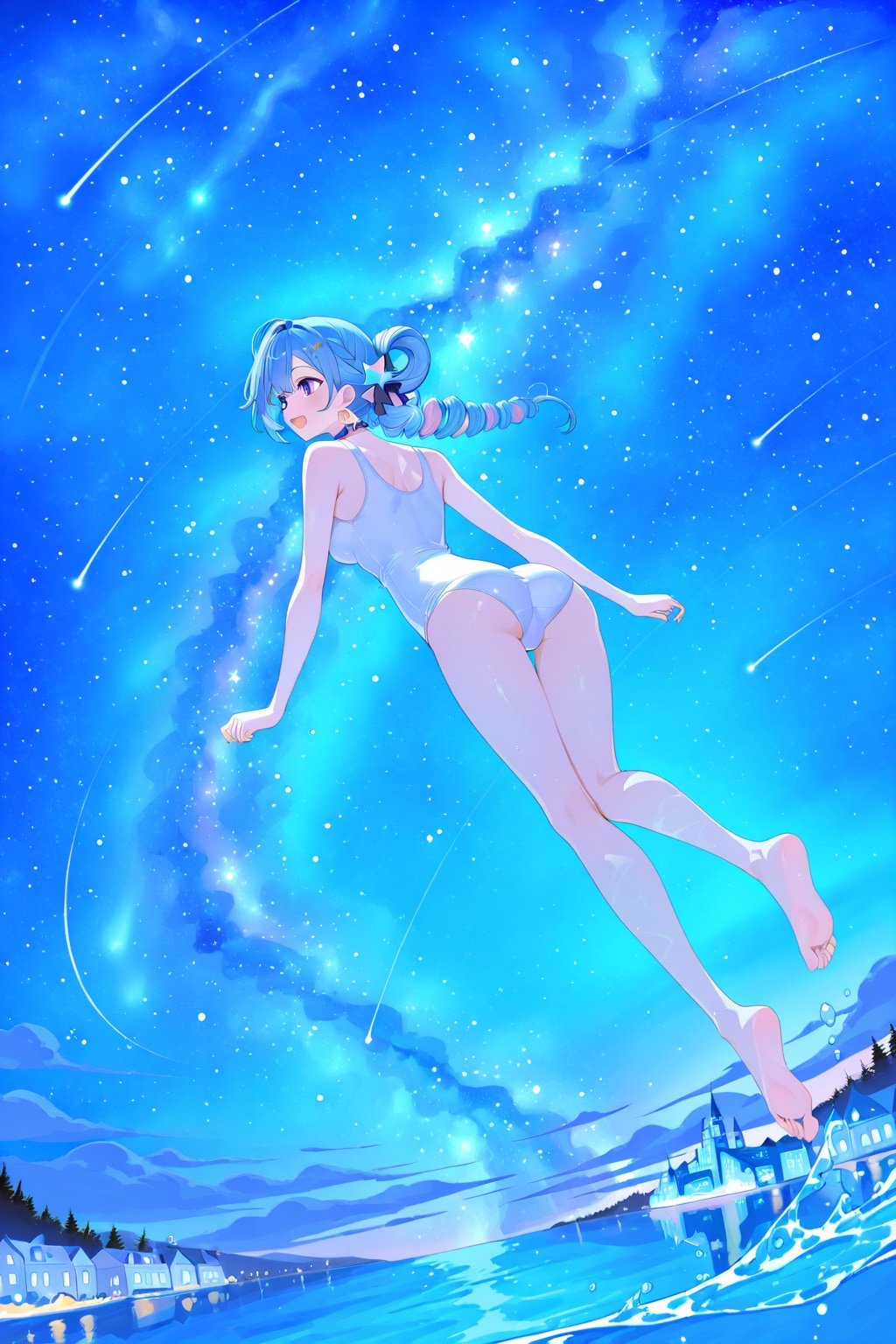 吸い込まれる星空