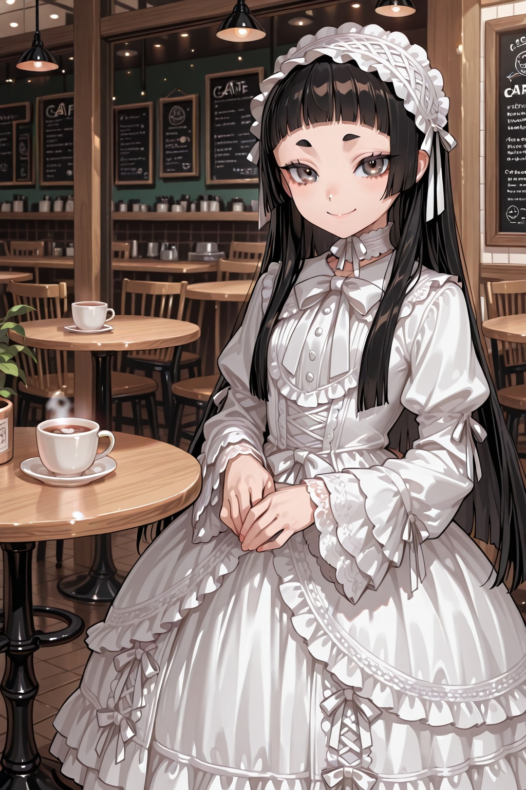 麻呂眉姫カット