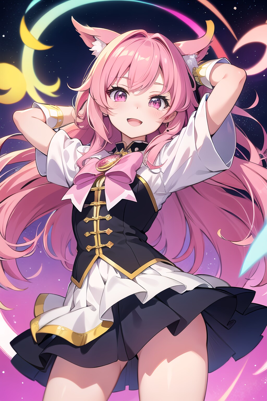 🐱魔法少女系ネコ耳アイドル🐱 | の人気AIイラスト・グラビア