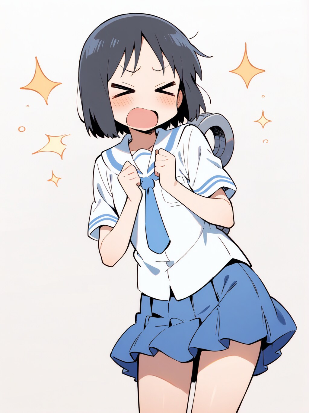 ネジ付きJKメカ娘