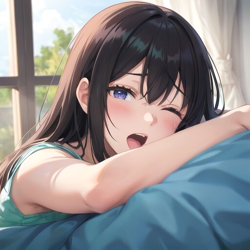 寝起き女子