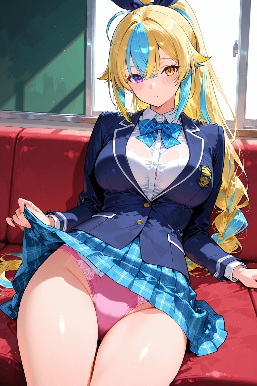 オッドアイの女子高生(R15)