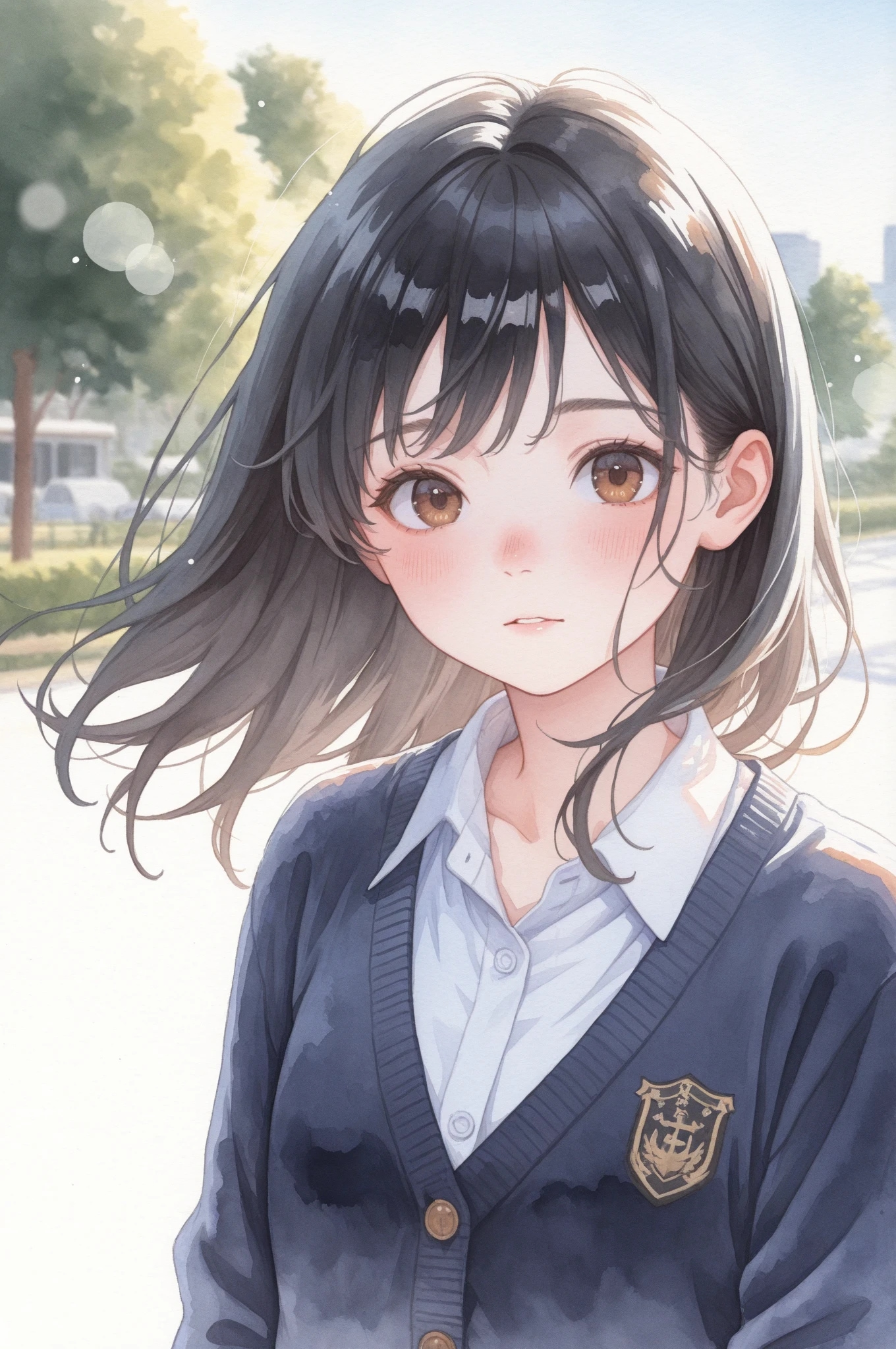 少女の瞬き