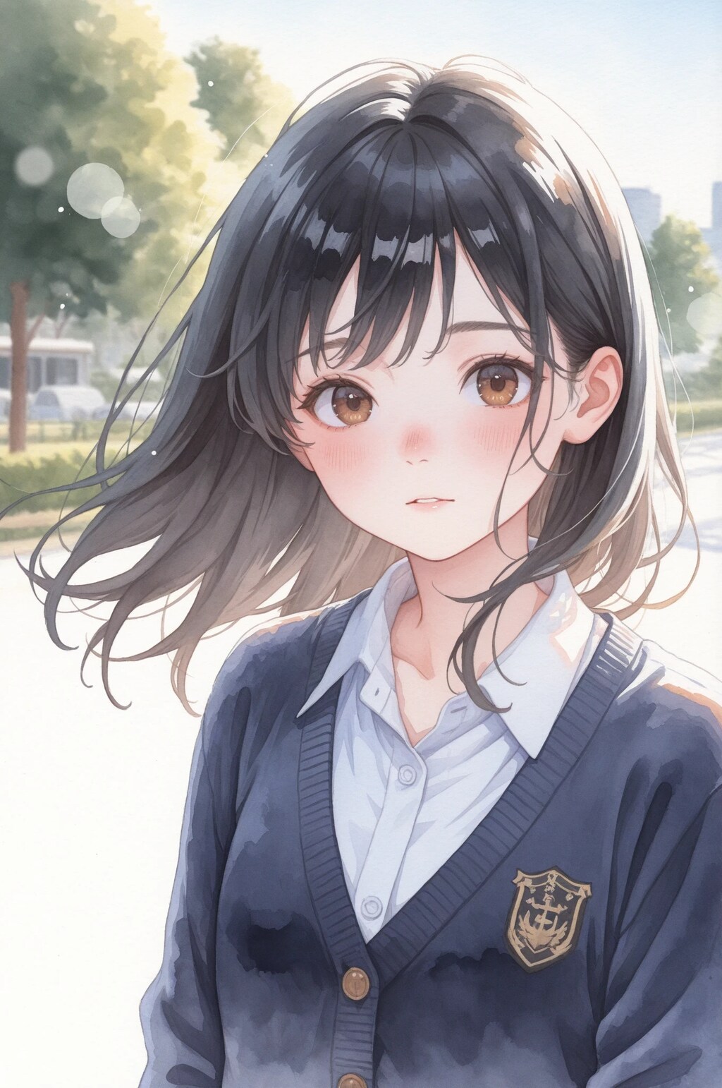 少女の瞬き