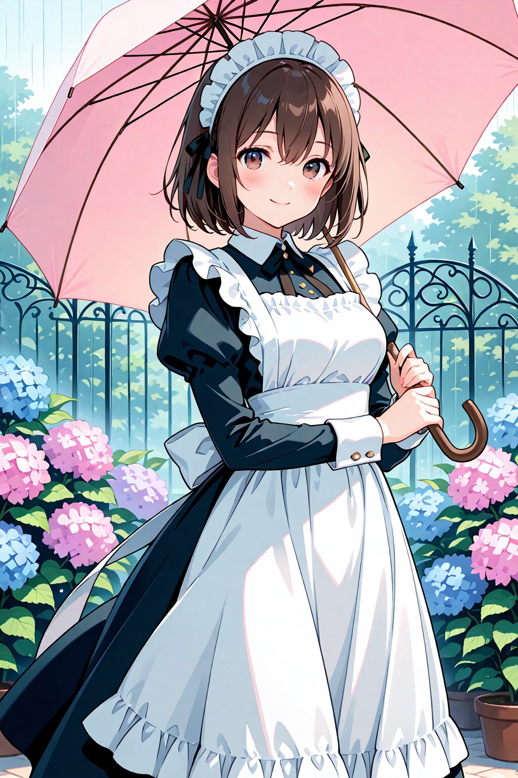 ご主人様、紫陽花が咲きました♪
