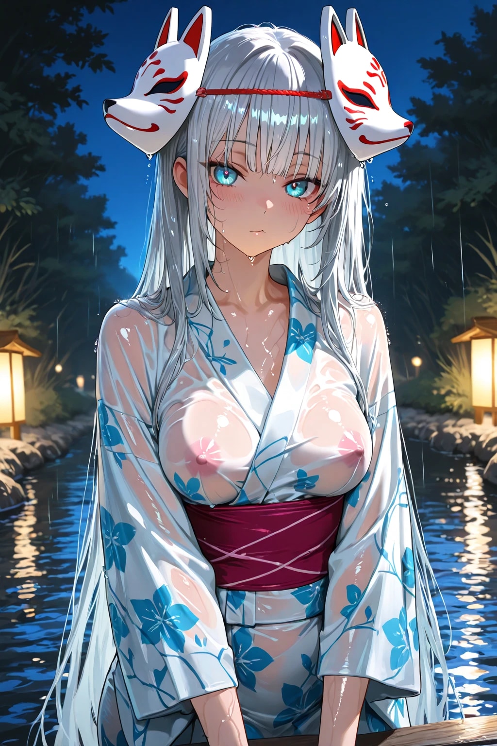 濡れ浴衣