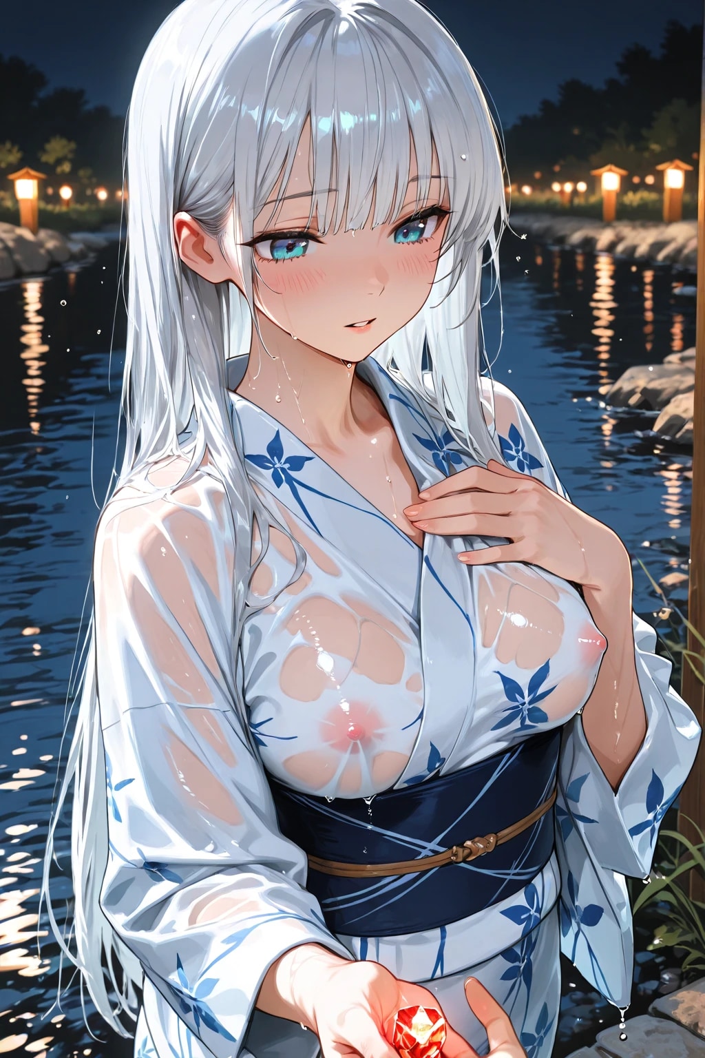 濡れ浴衣