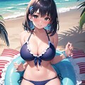 浮き輪って意外とバランスとるのが難しいのよね～(生成的にも... 4枚目