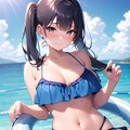 浮き輪って意外とバランスとるのが難しいのよね～(生成的にも... 3枚目