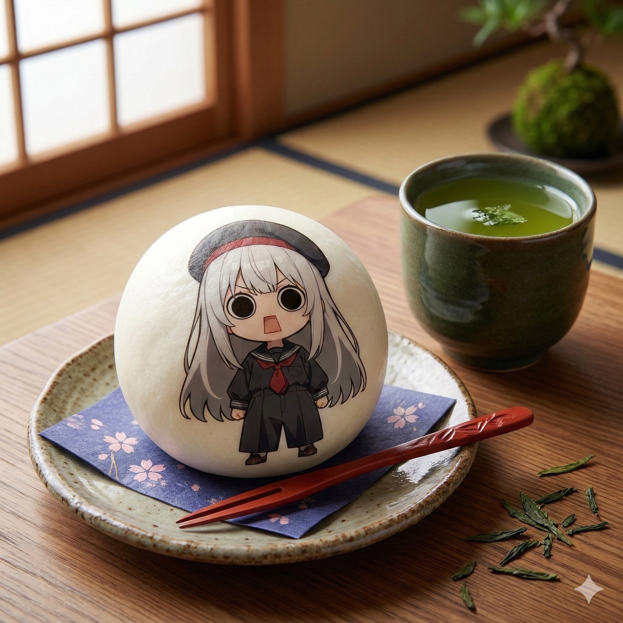 デザートのえらいこっちゃ嬢印の饅頭 | の人気AIイラスト・グラビア