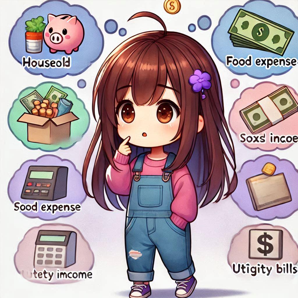 家計を心配する女の子 | の人気AIイラスト・グラビア