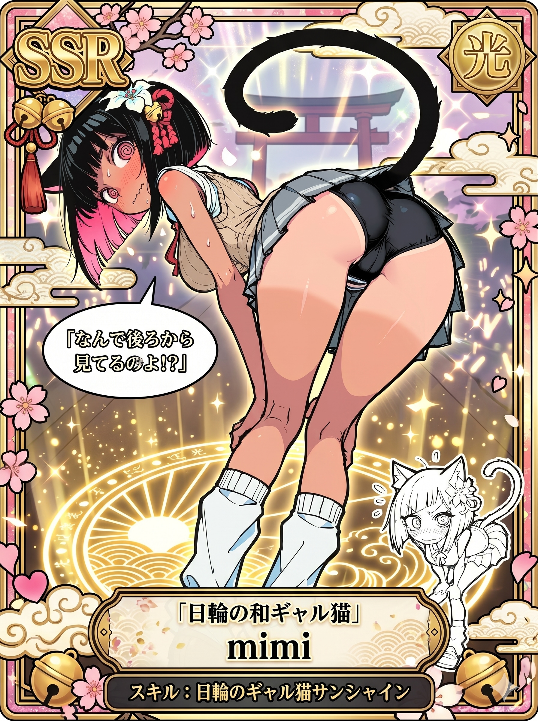 Blushing Shrine Cat