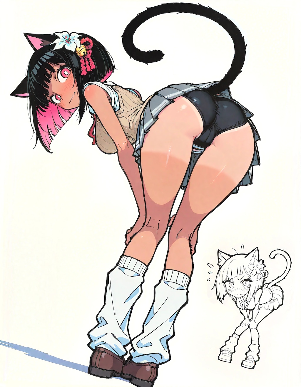 Blushing Shrine Cat