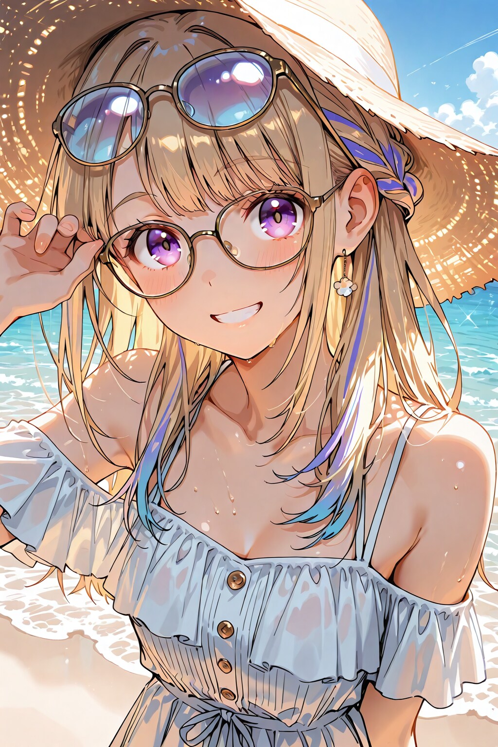 メガネ美少女