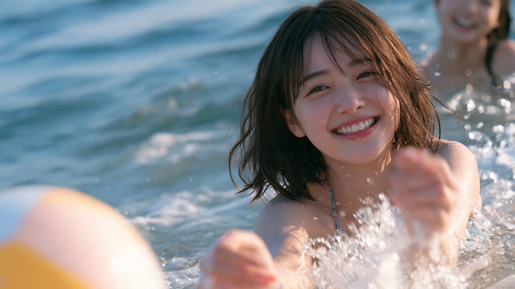 夏休みの美少女
