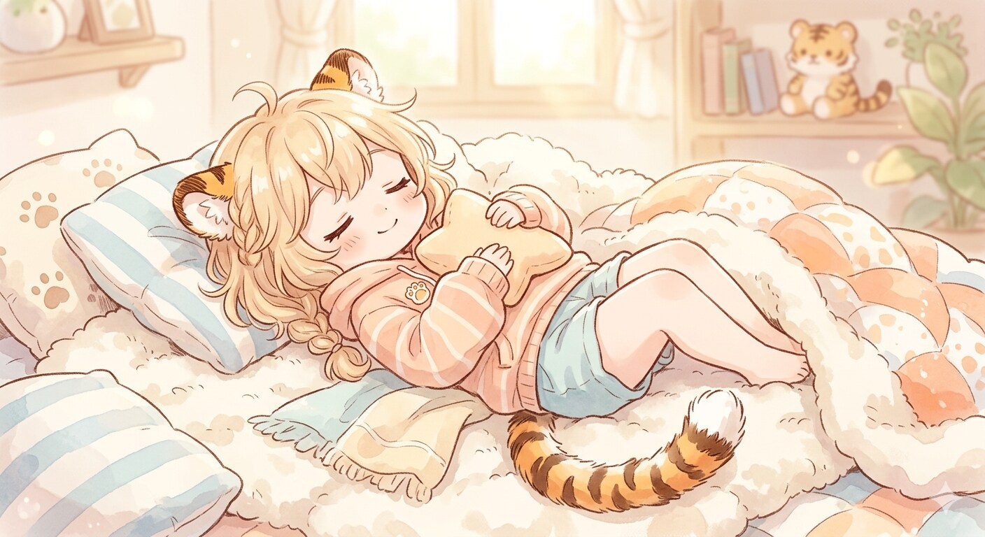 お昼寝タイム | の人気AIイラスト・グラビア