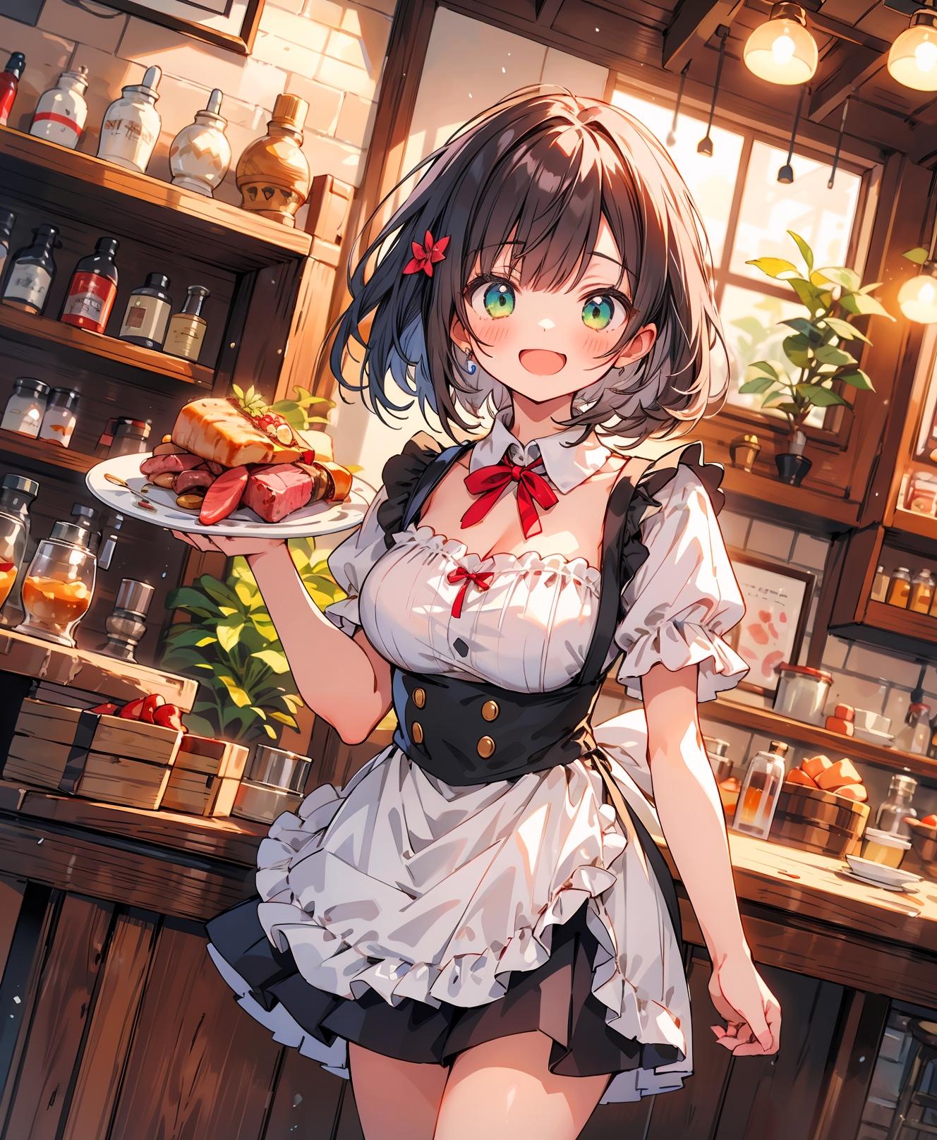 食堂給仕の少女