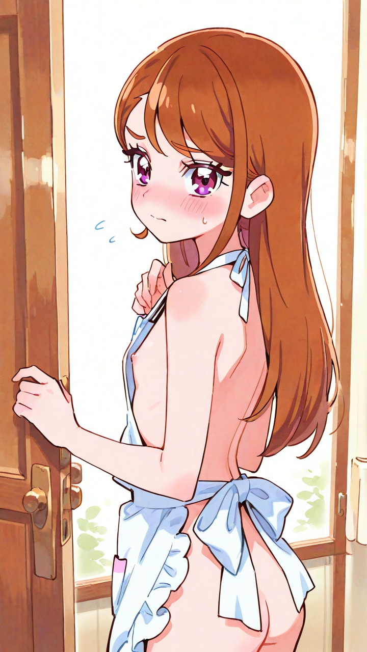 あげは裸エプロン