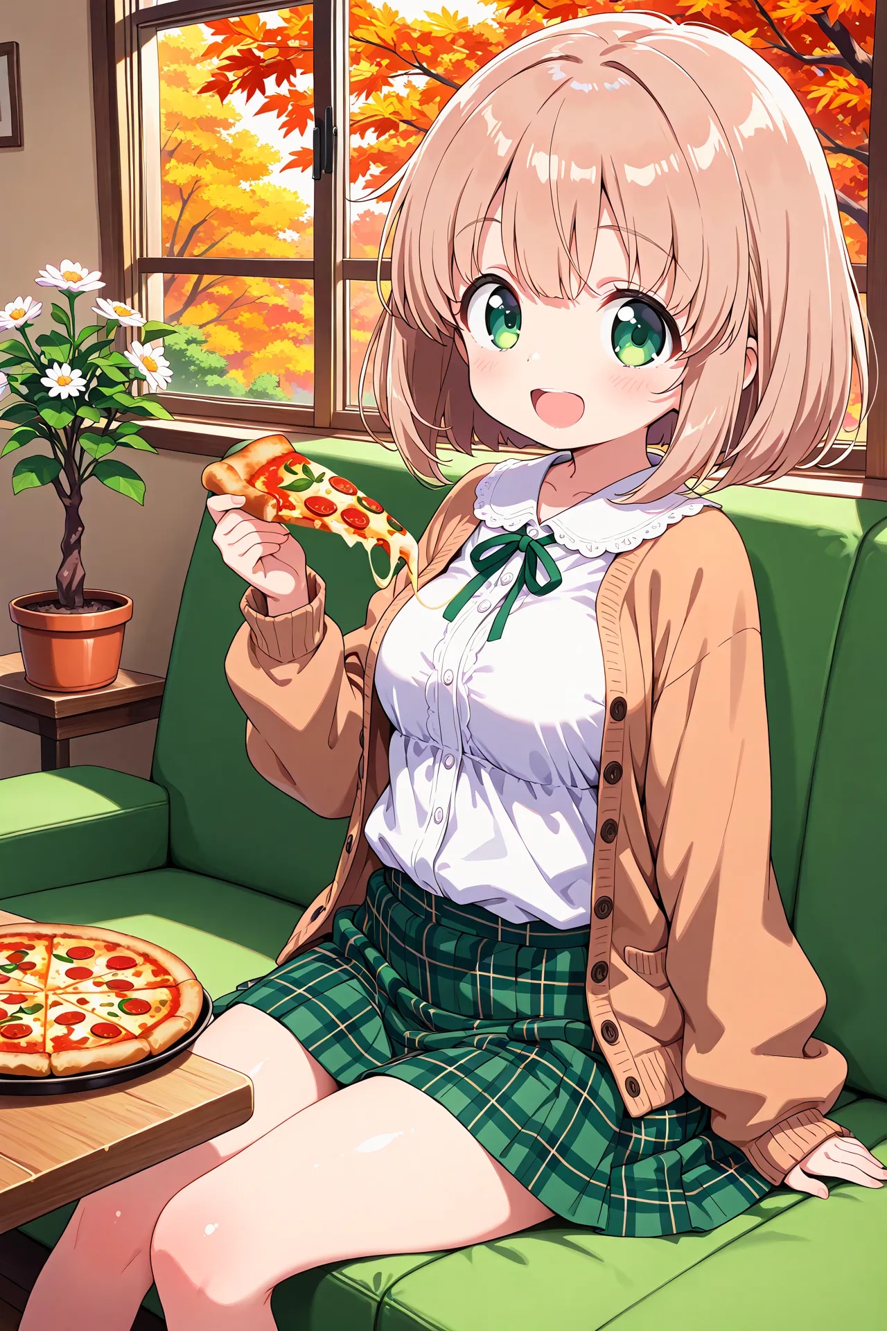 ファミレスグルメ・こはるちゃん | の人気AIイラスト・グラビア
