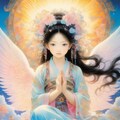 金髪と黒髪の天女 3枚目